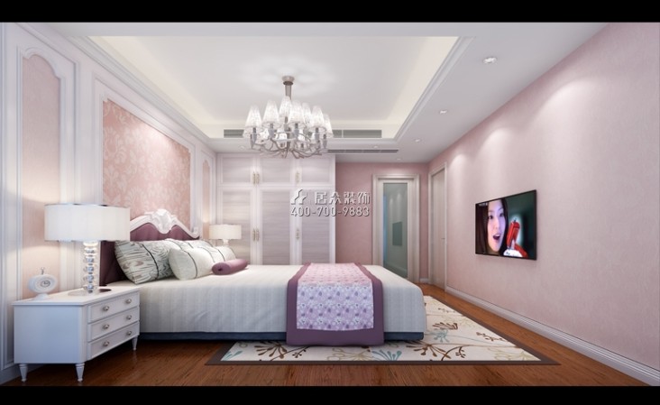 星河时代一期750平方米欧式风格别墅户型卧室装修效果图