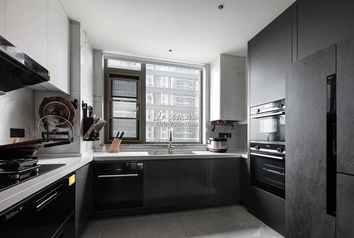 建发央玺186平方米现代简约风格平层户型厨房装修效果图