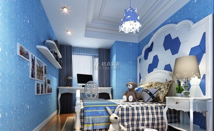 星匯名庭155平方米歐式風格平層戶型兒童房裝修效果圖