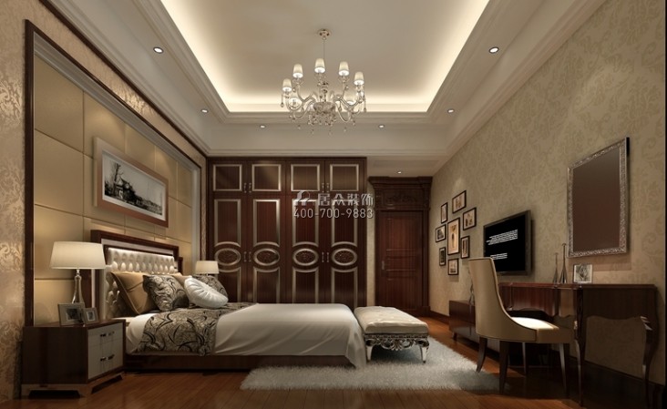 雅宝新城346平方米新古典风格别墅户型卧室装修效果图
