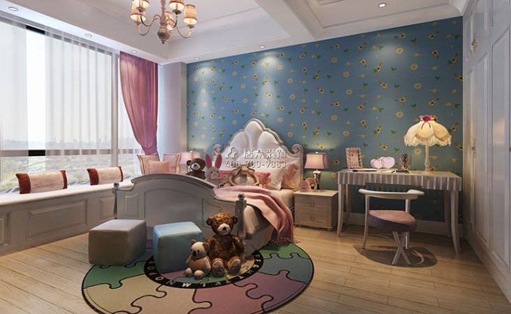 中海文华熙岸275平方米美式风格平层户型儿童房装修效果图