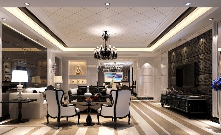 中骏西湖一号208平方米其他风格平层户型客厅装修效果图