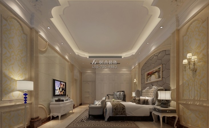 观海长廊500平方米欧式风格别墅户型卧室装修效果图