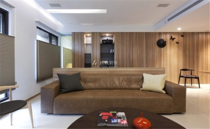云安陽光城121平方米現代簡約風格平層戶型客廳裝修效果圖