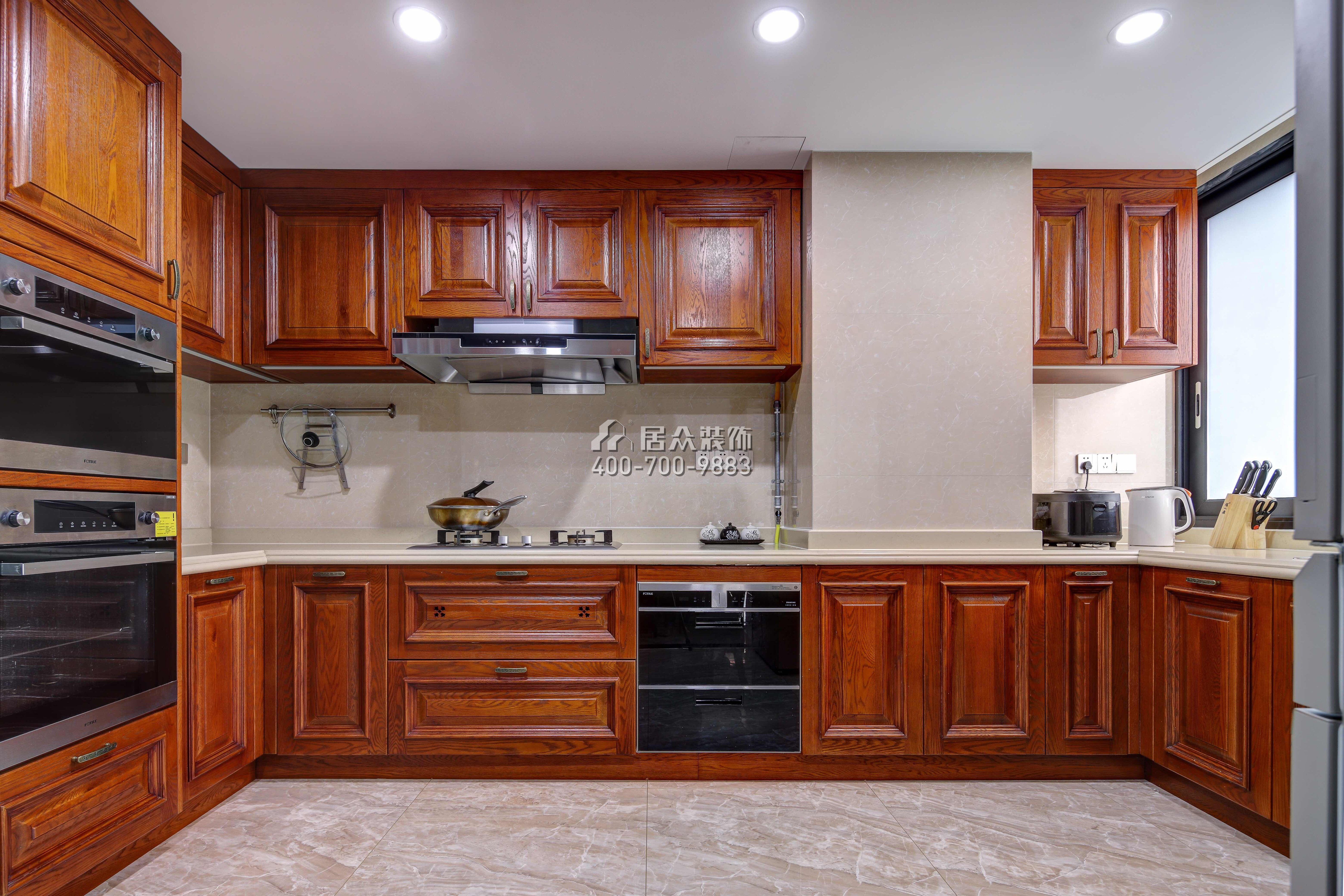 纯水岸九期260平方米中式风格平层户型厨房装修效果图