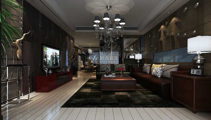 華潤鳳凰城141平方米其他風格平層戶型客廳裝修效果圖