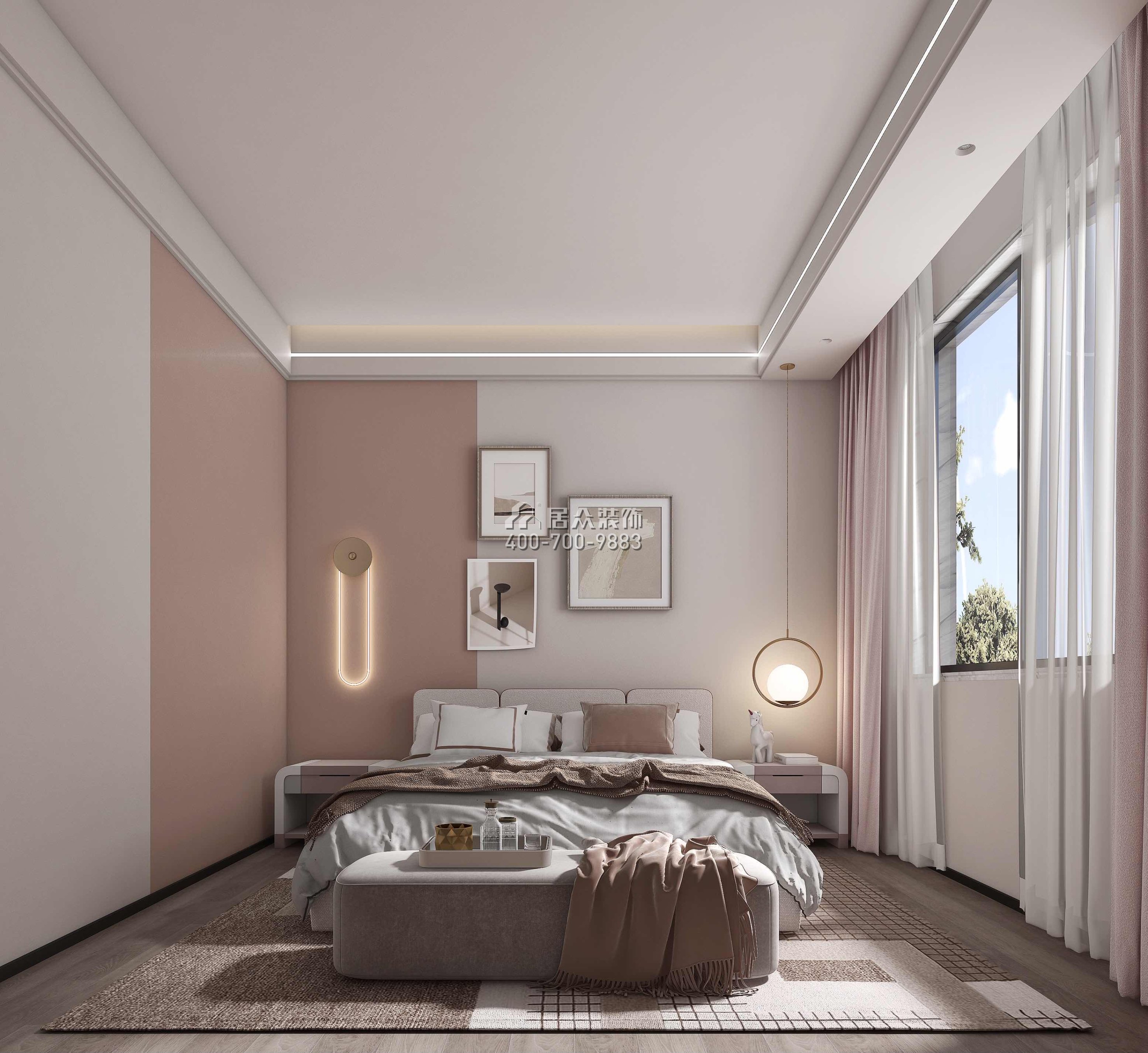 尚東紫御598平方米現代簡約風格別墅戶型臥室裝修效果圖