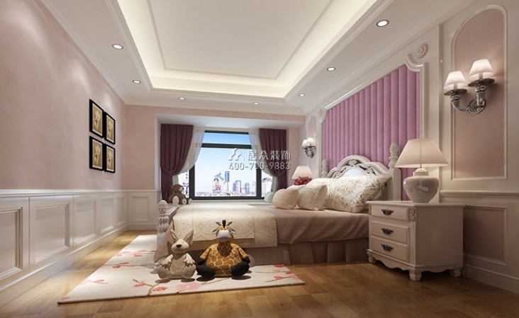 錦繡山河300平方米歐式風格平層戶型臥室裝修效果圖
