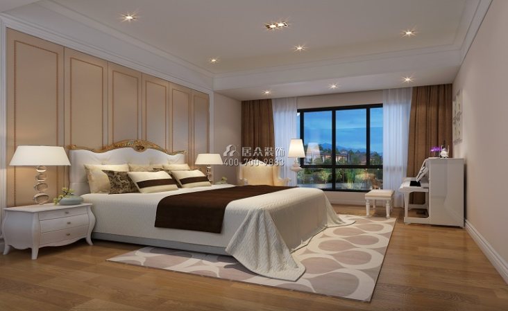 连州碧桂园170平方米欧式风格别墅户型卧室装修效果图