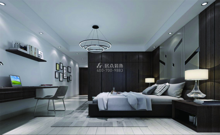 横琴新家园160平方米现代简约风格平层户型卧室装修效果图