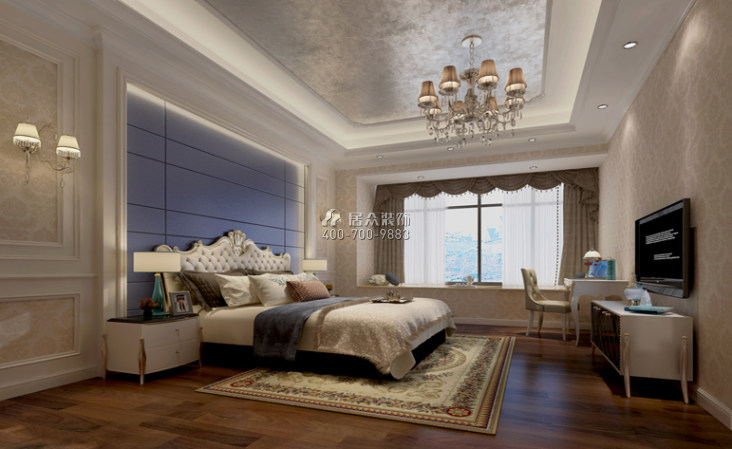 敏捷畔海御峰210平方米欧式风格平层户型卧室装修效果图