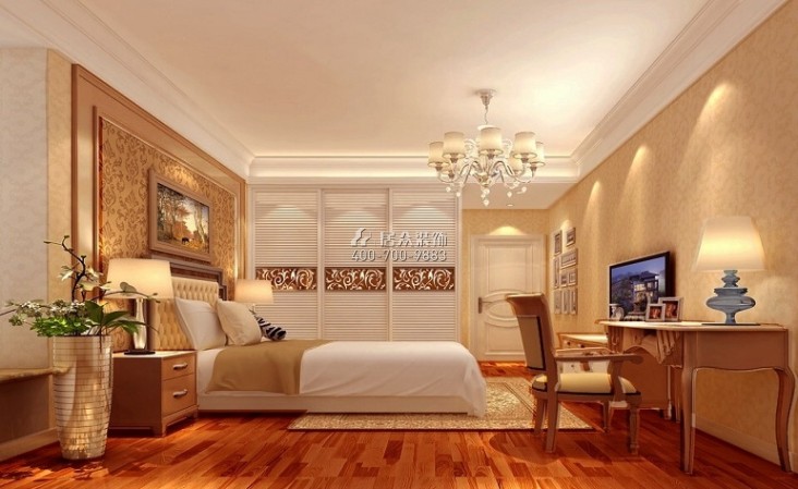 曦城六期240平方米欧式风格平层户型卧室装修效果图