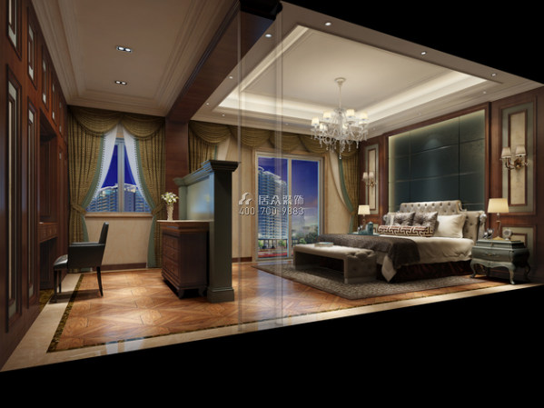 鹭湖宫365平方米欧式风格别墅户型卧室装修效果图