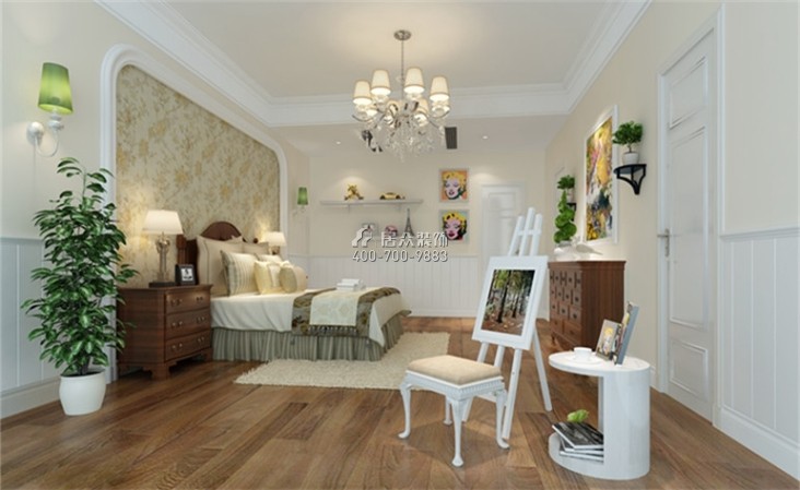 鹭湖宫450平方米欧式风格别墅户型卧室装修效果图