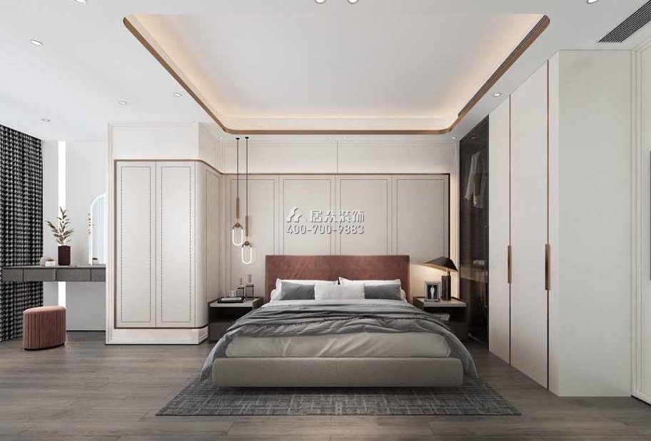 香山美墅五期156平方米現代簡約風格平層戶型臥室裝修效果圖
