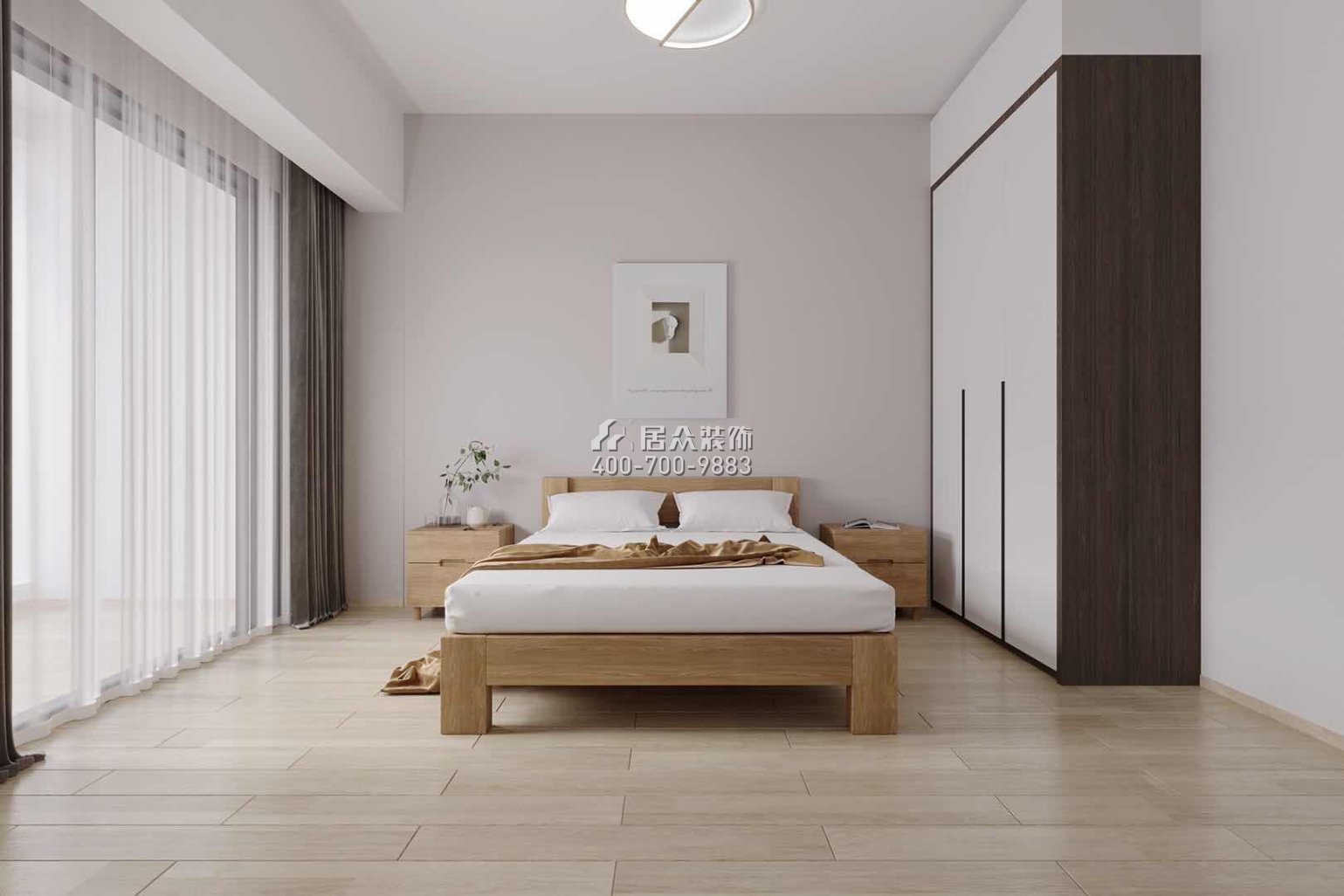 绿景红树湾壹号250平方米现代简约风格平层户型卧室装修效果图