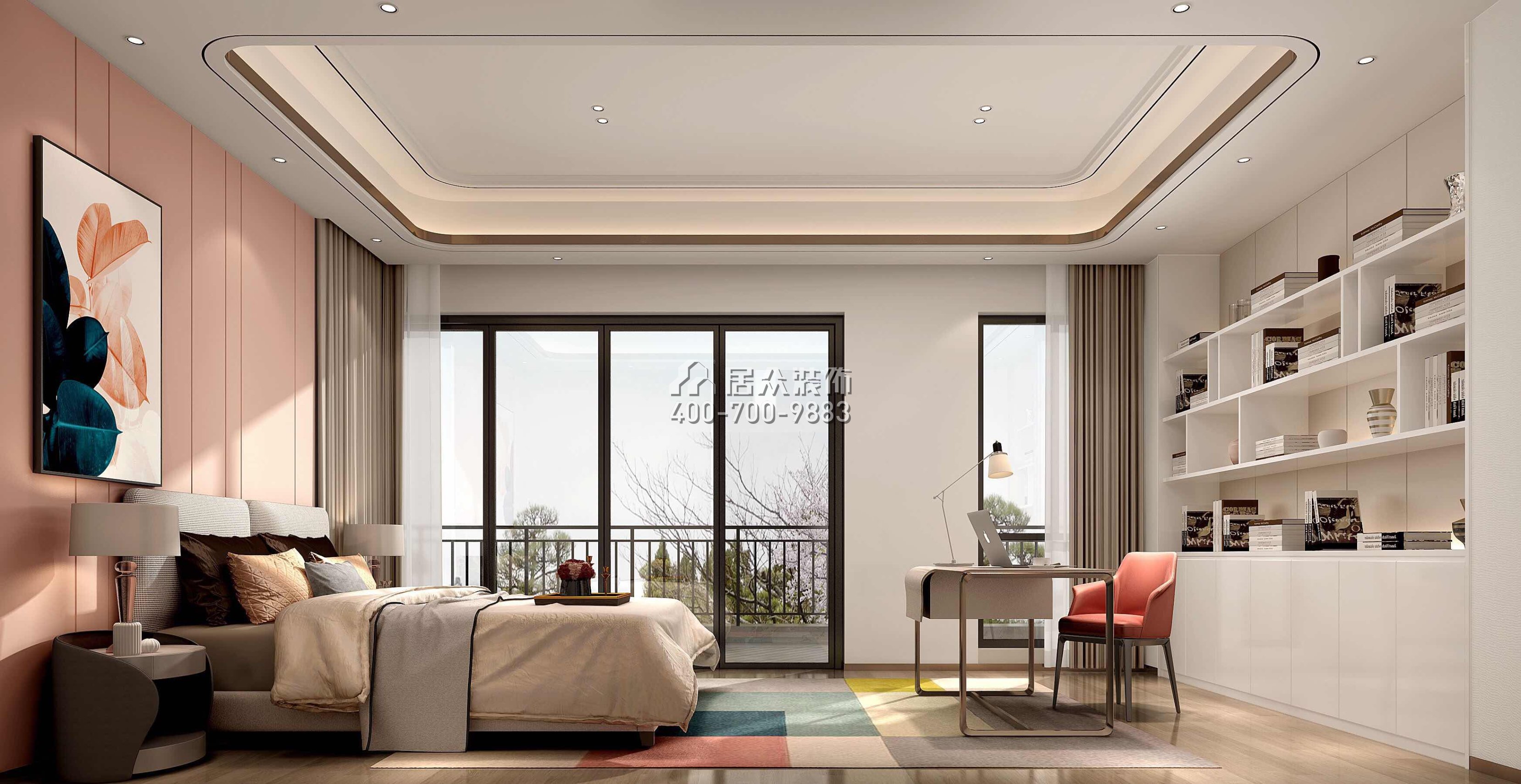 丽水佳园480平方米中式风格别墅户型卧室装修效果图