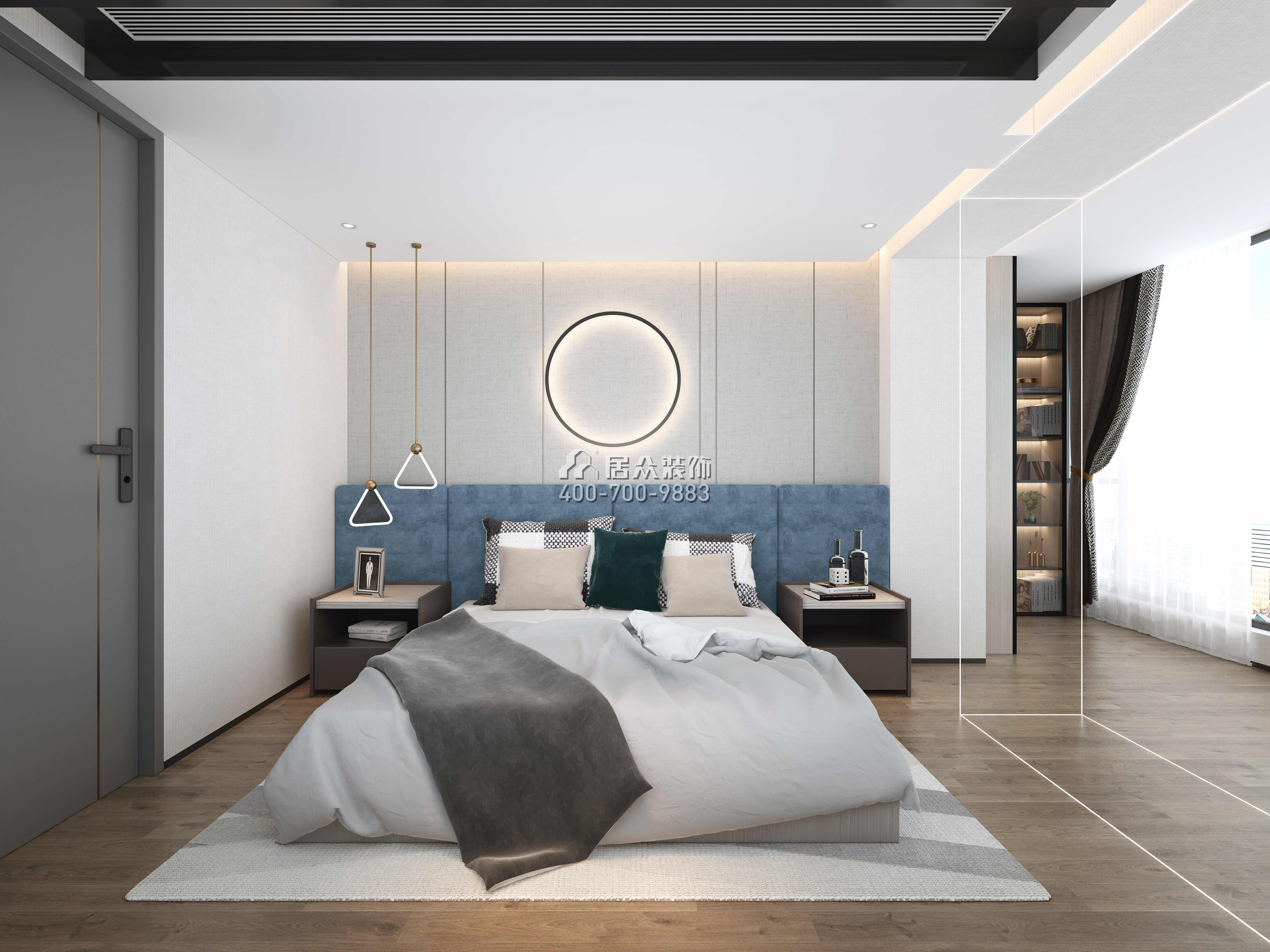 華潤城潤府198平方米現代簡約風格平層戶型臥室裝修效果圖