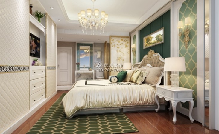 康城國際140平方米歐式風格平層戶型臥室裝修效果圖