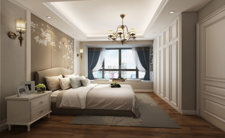 寶生88平方米歐式風格平層戶型臥室裝修效果圖