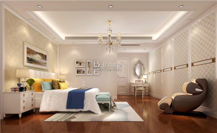 金辉梁溪原筑130平方米欧式风格平层户型卧室装修效果图