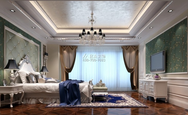 阳明山庄360平方米欧式风格别墅户型卧室装修效果图