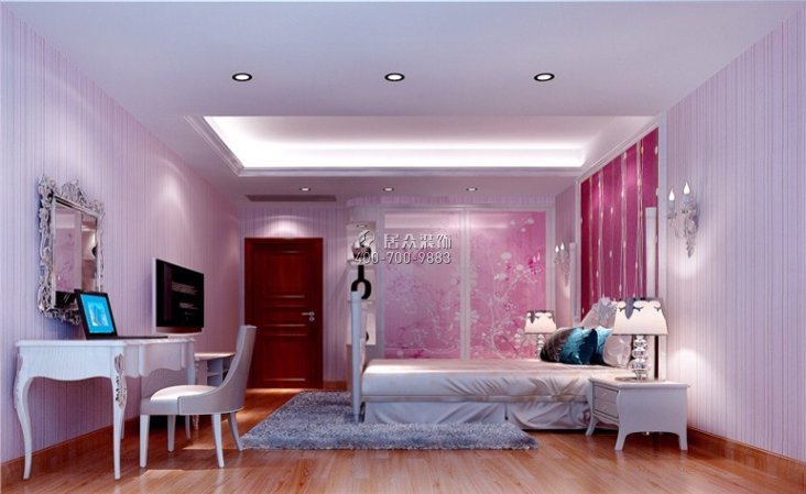 新世纪领居280平方米中式风格别墅户型卧室装修效果图