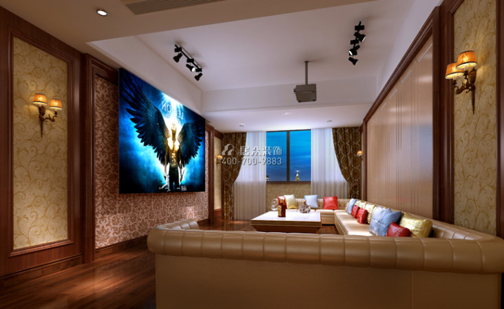 中锴华章225平方米欧式风格平层户型娱乐室装修效果图