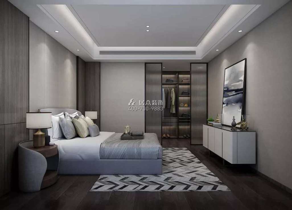 萬彩城183平方米現代簡約風格平層戶型臥室裝修效果圖