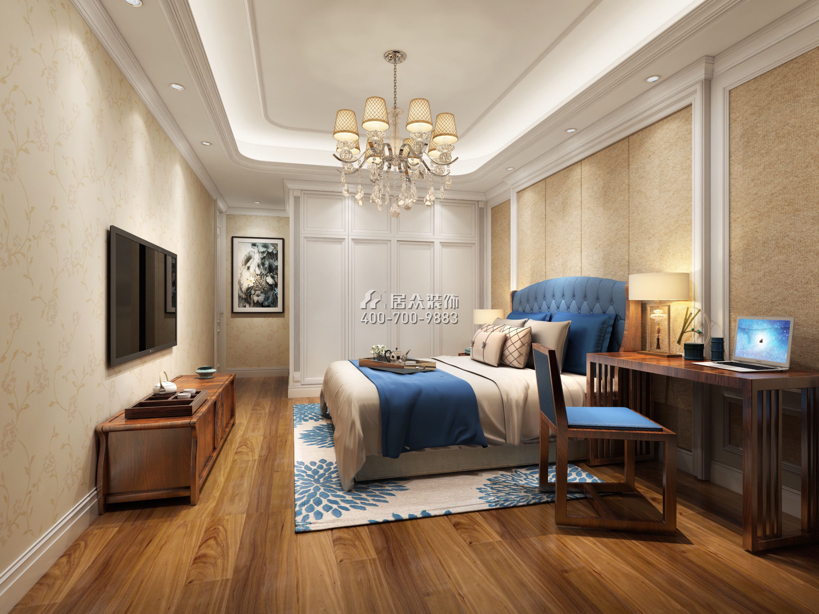 大康福盈門179平方米歐式風格平層戶型臥室裝修效果圖