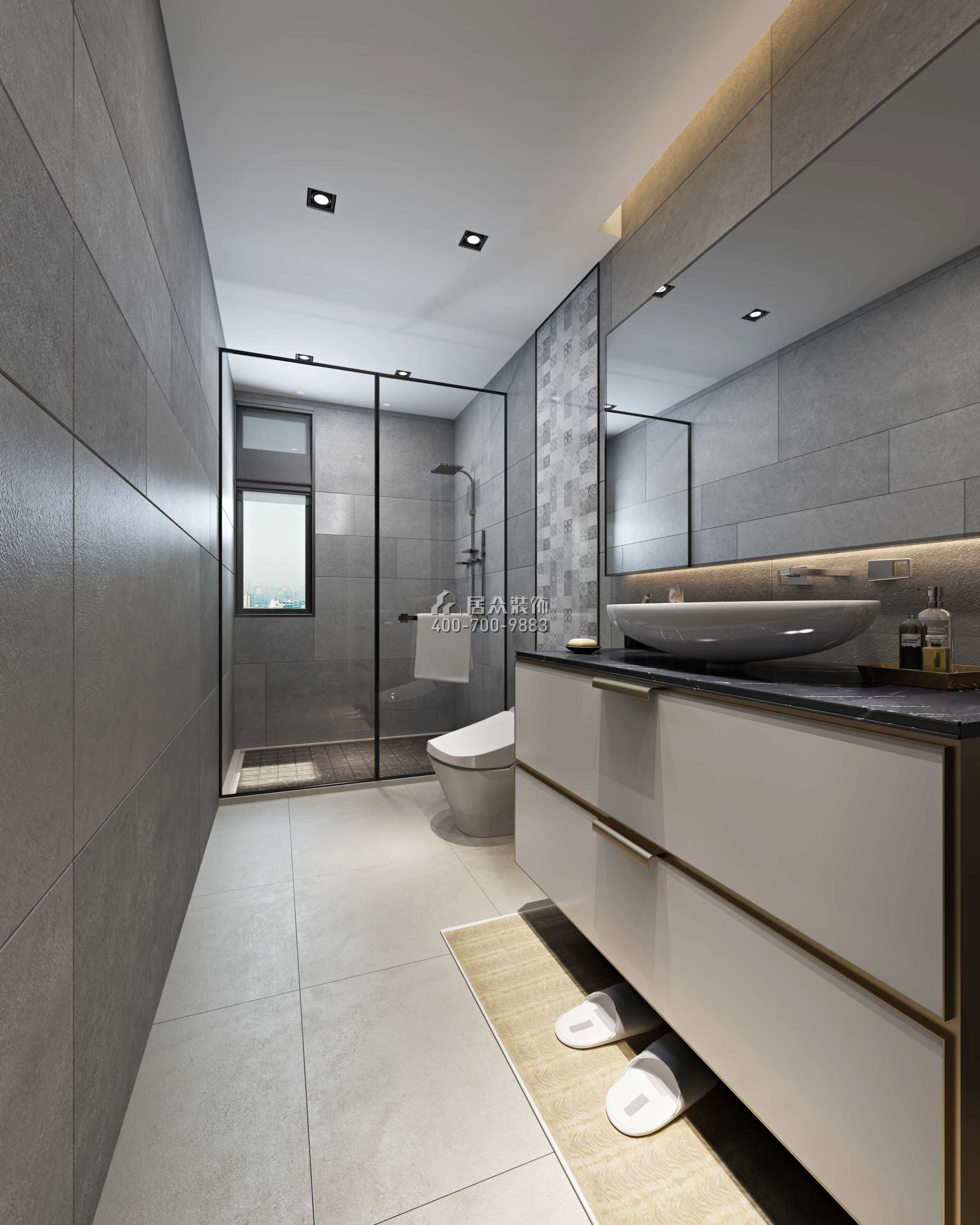 榮悅臺139平方米現代簡約風格平層戶型客廳裝修效果圖