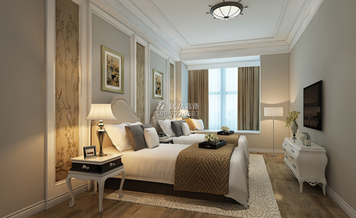 奥林华府一期187平方米欧式风格平层户型卧室装修效果图