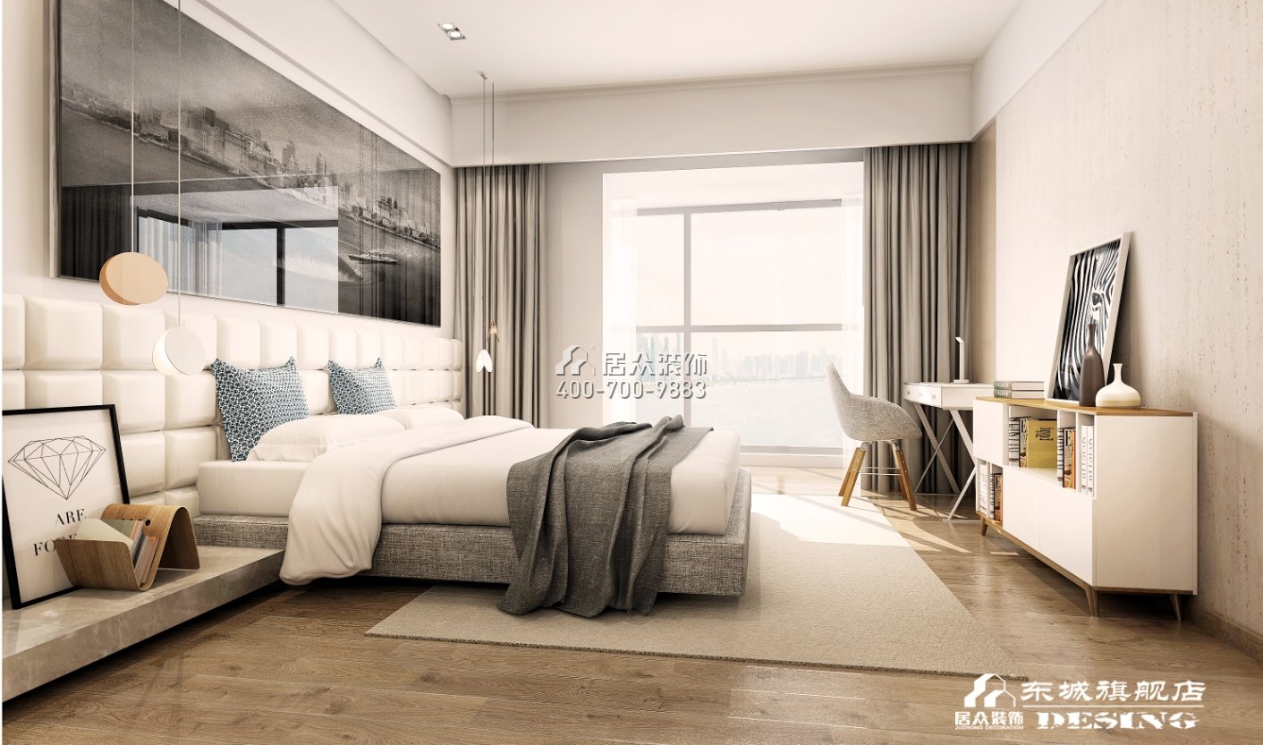 北辰定江洋180平方米现代简约风格平层户型卧室装修效果图