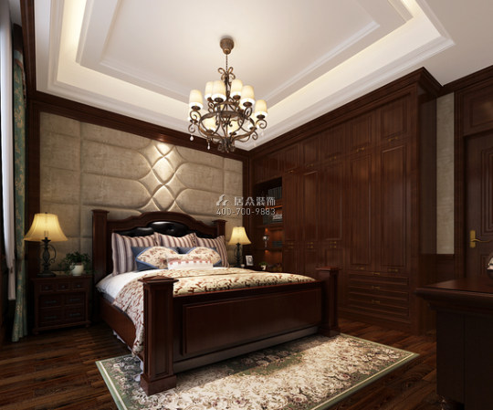 德景园400平方米欧式风格别墅户型卧室装修效果图