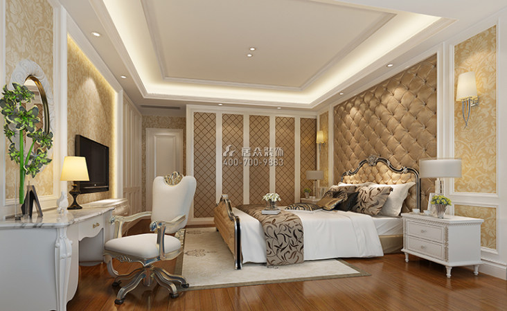 京基滨河时代144平方米欧式风格平层户型卧室装修效果图
