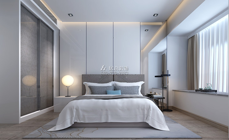 华润城100平方米现代简约风格平层户型卧室装修效果图
