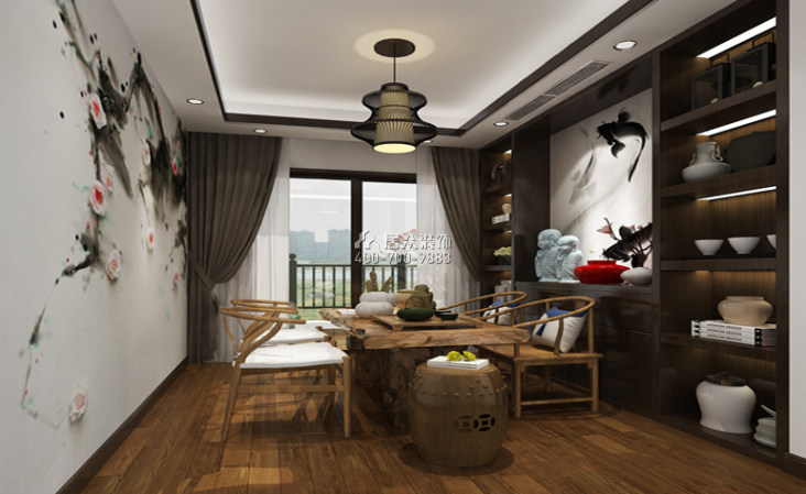天下锦城140平方米现代简约风格平层户型娱乐室装修效果图