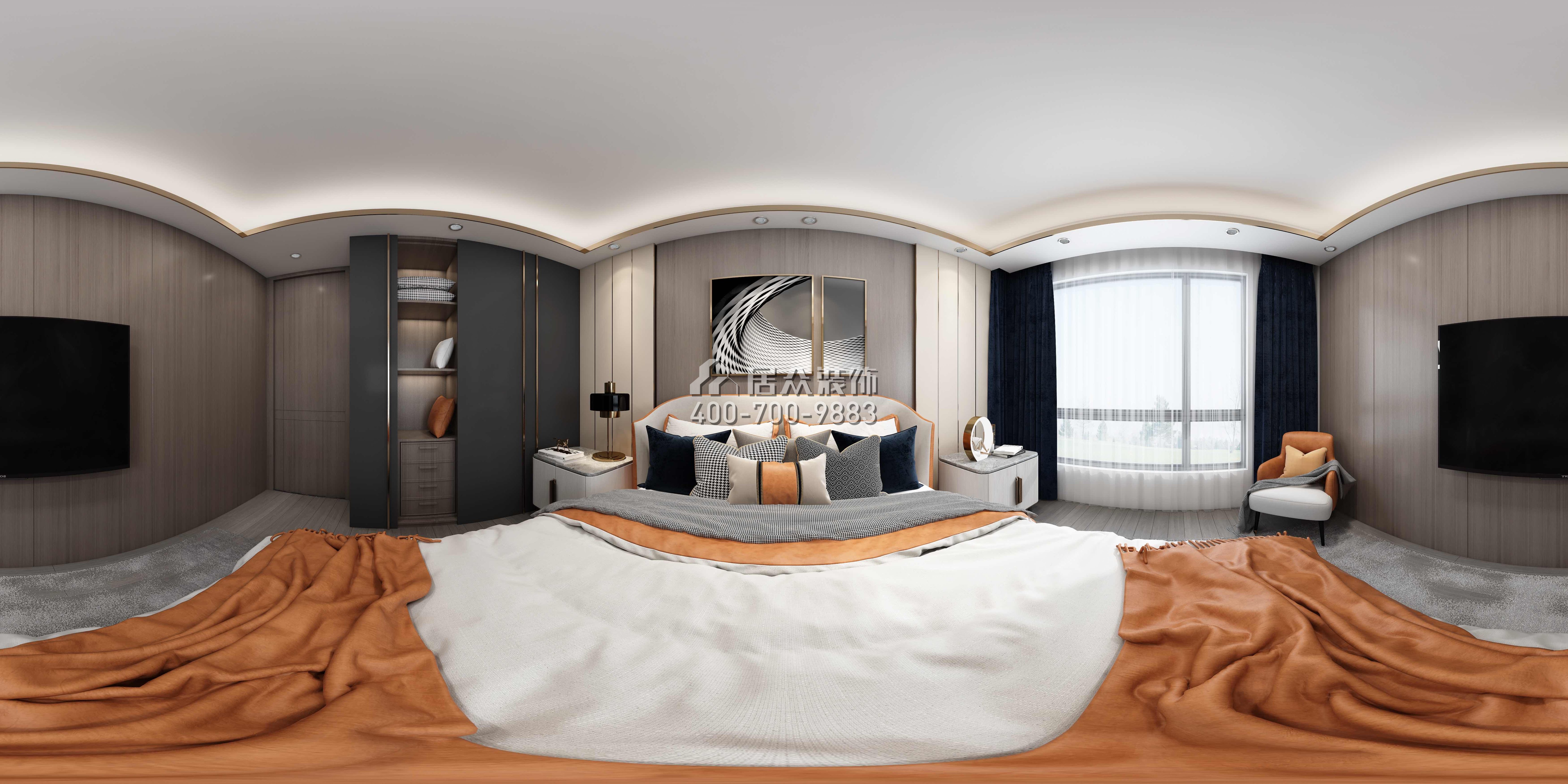 天玺一号200平方米现代简约风格复式户型卧室（中国）科技有限公司官网效果图