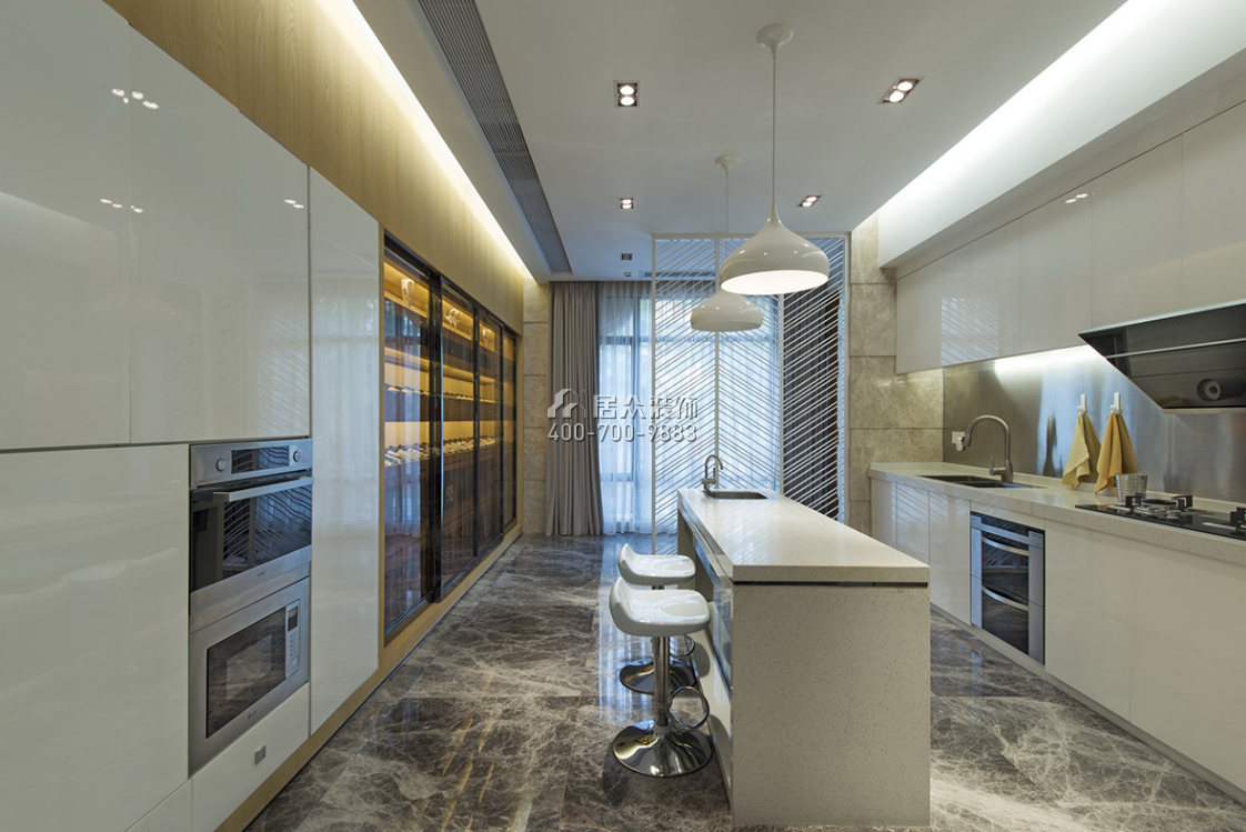 保利国际广场200平方米现代简约风格平层户型厨房装修效果图