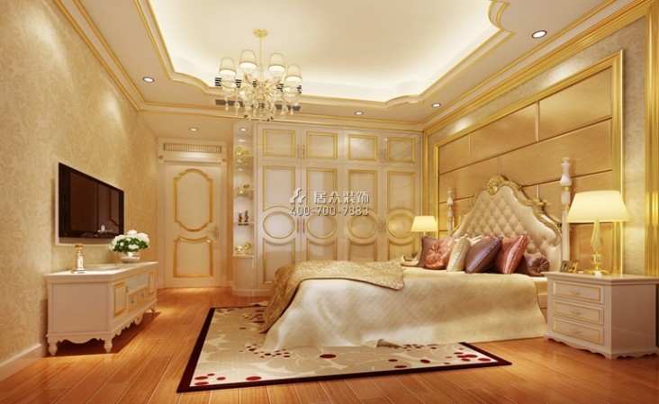 纯水岸十五期279平方米欧式风格平层户型卧室装修效果图