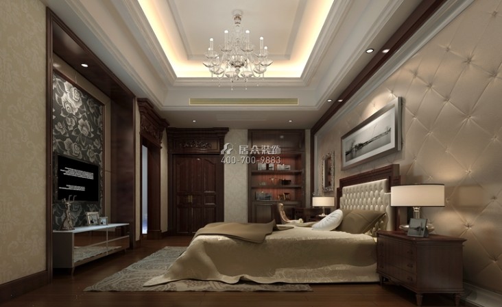 雅宝新城346平方米新古典风格别墅户型卧室装修效果图