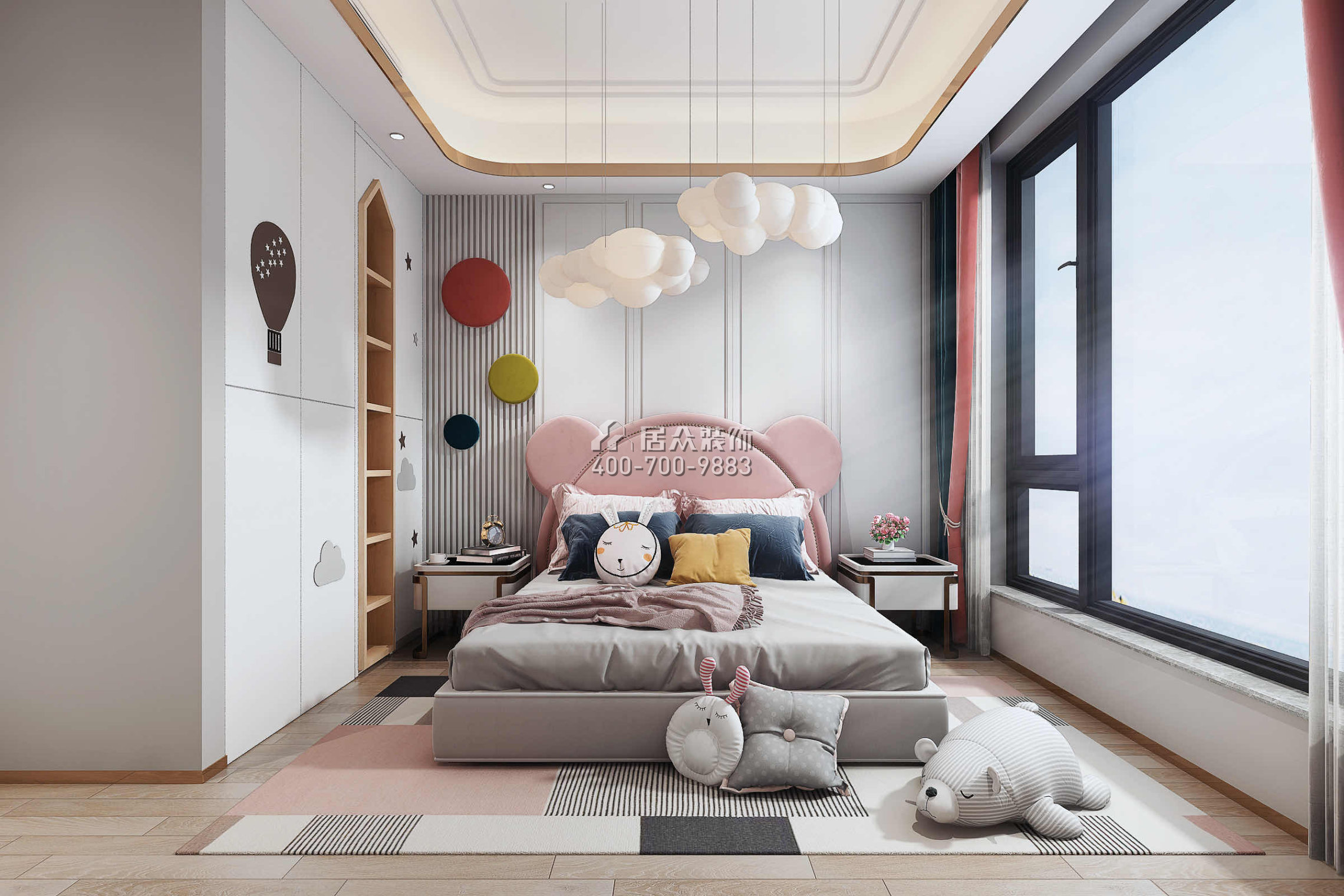華爾頓1275158平方米中式風格平層戶型臥室裝修效果圖
