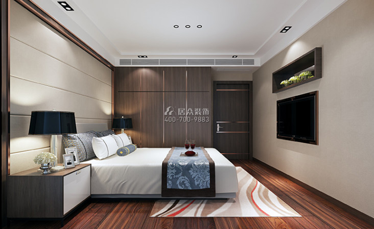 光彩山居岁月家园170平方米现代简约风格平层户型卧室装修效果图