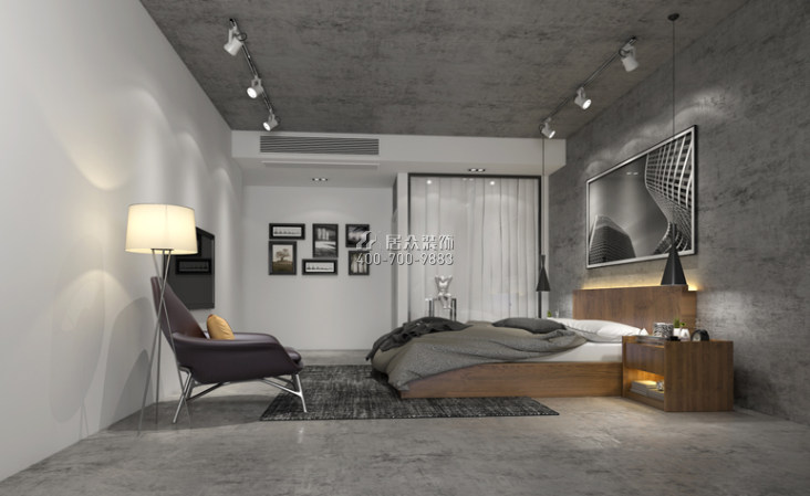 懿峰雅居230平方米现代简约风格平层户型卧室装修效果图