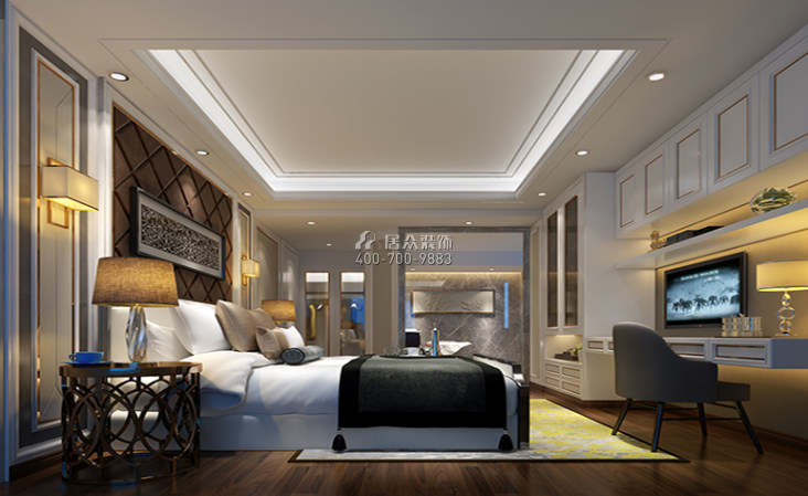 丽景大厦167平方米欧式风格平层户型卧室装修效果图