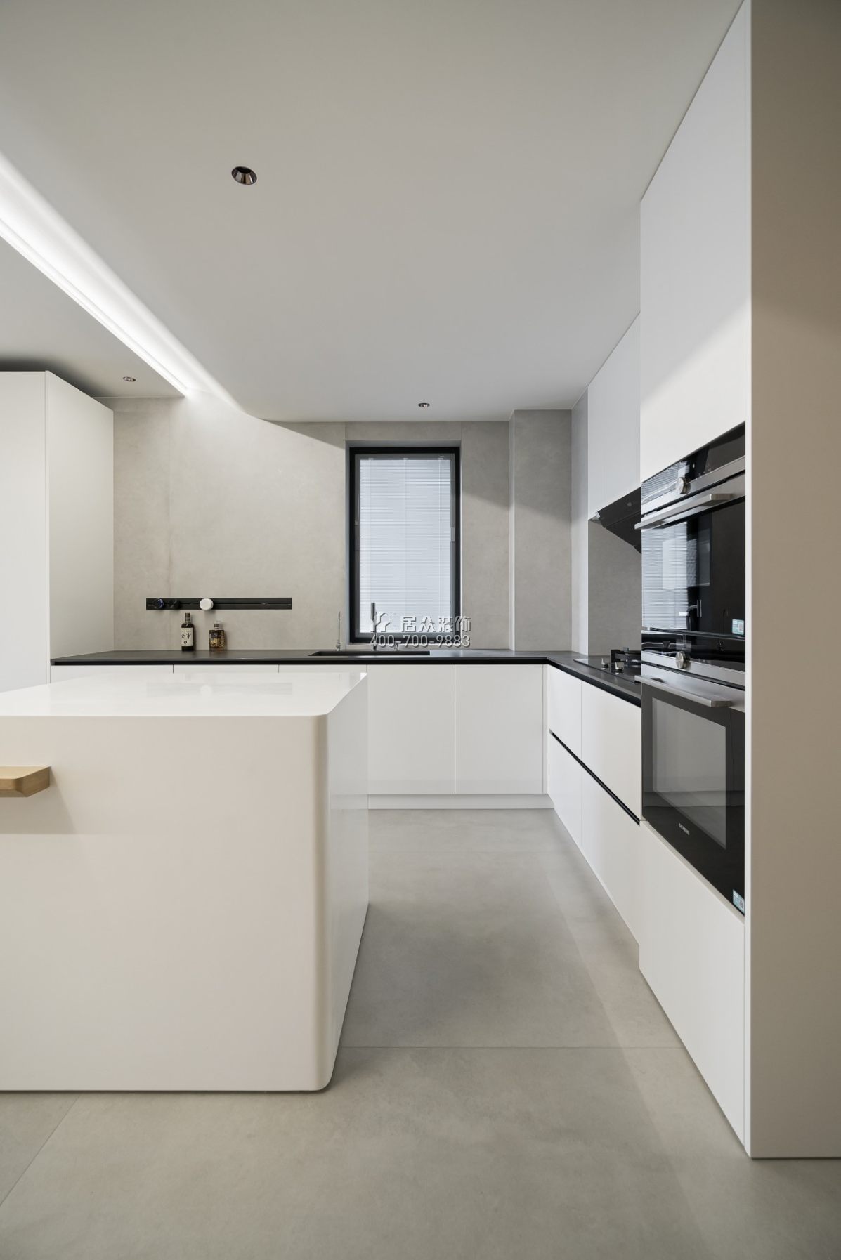 黃埔雅苑一期120平方米現代簡約風格平層戶型廚房裝修效果圖