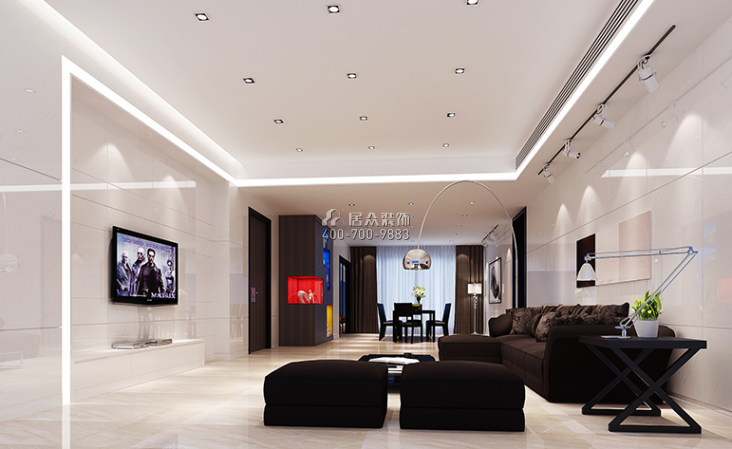 天源星城220平方米现代简约风格平层户型客厅装修效果图