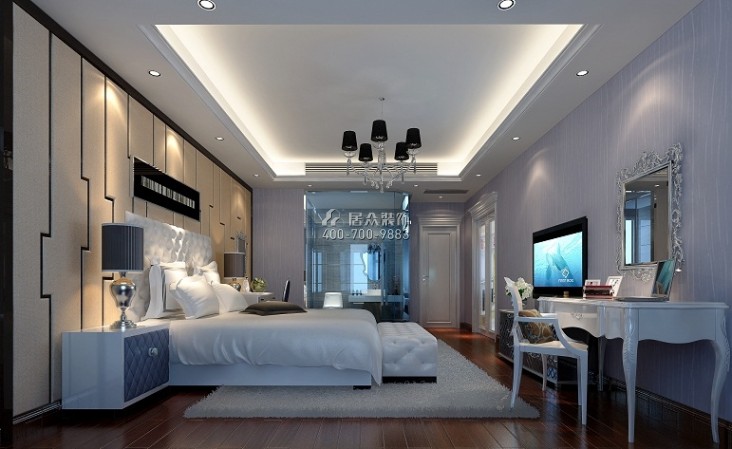 中源名都211平方米欧式风格平层户型卧室装修效果图