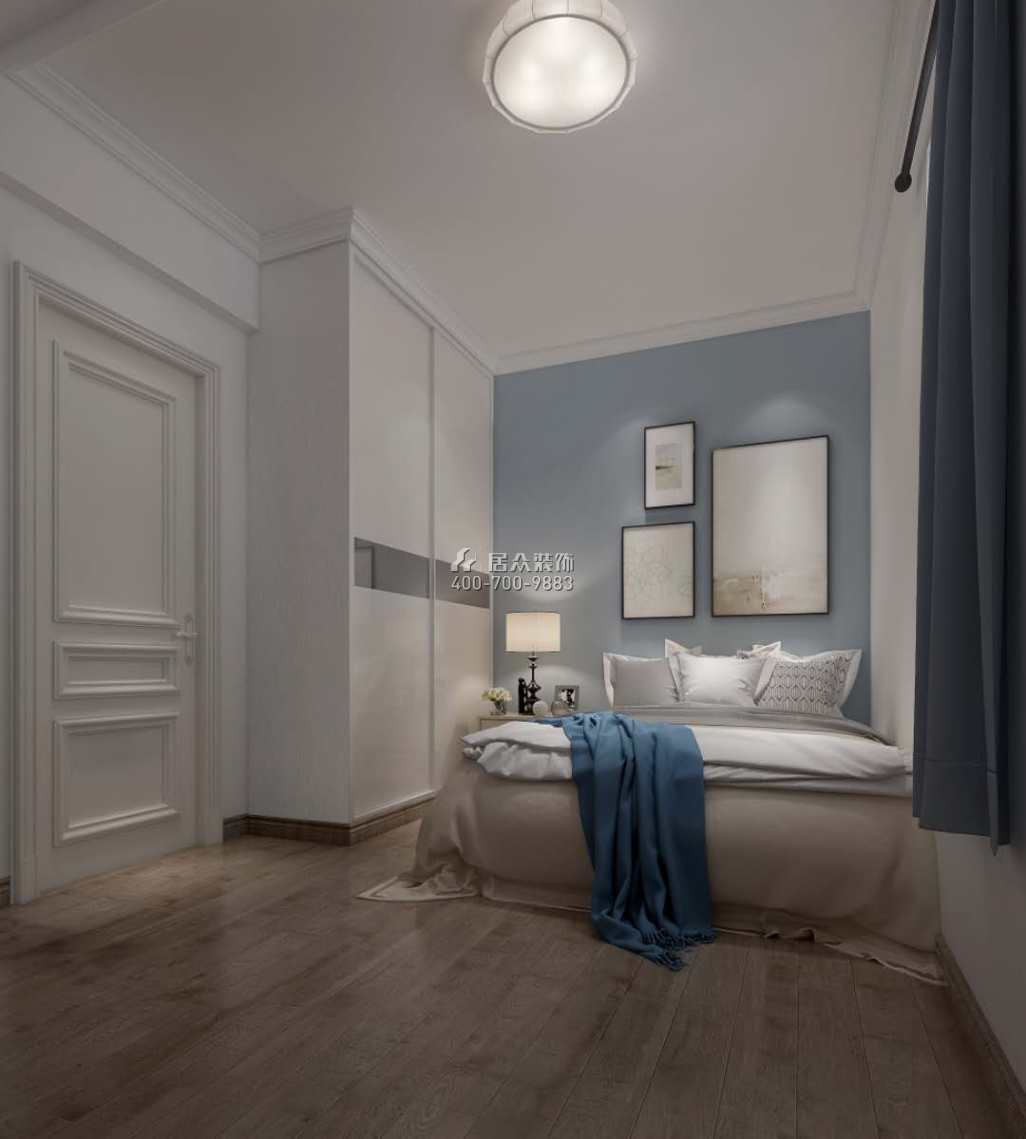 凤城世家220平方米欧式风格复式户型卧室kok电竞平台效果图