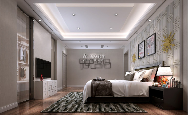 方直君御268平方米现代简约风格复式户型卧室装修效果图
